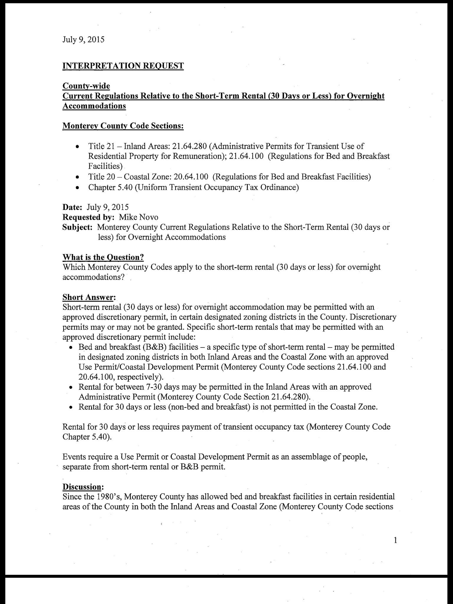 Short Term Rentals in Big Sur BigSurKate